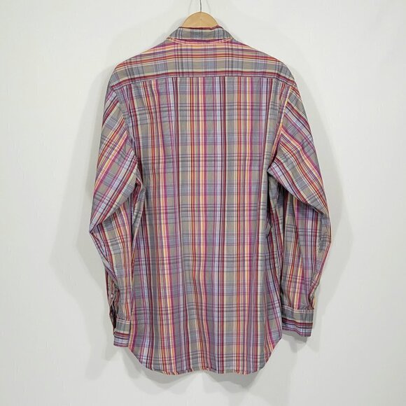 Tailorbyrd Collection Colorful Plaid Shirt Men's Size XL - Picture 3 of 3